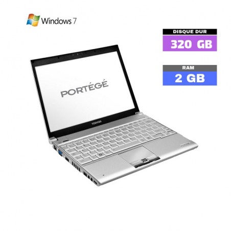 TOSHIBA PORTEGE R600 - Windows 7 - Ram 2 Go - N°012803 - GRADE B