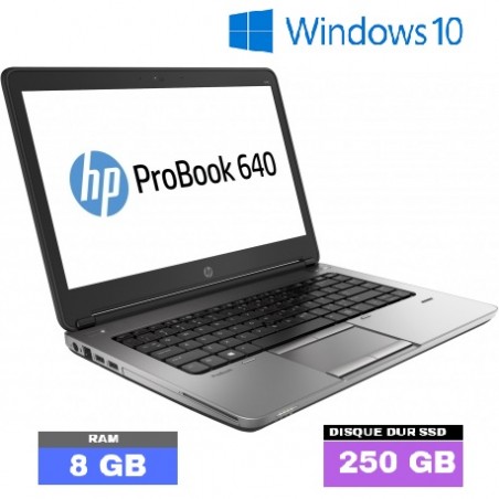 HP PROBOOK 640 G1 - Windows 10 - SSD - Core I5 - Ram 8 Go - N°021005 - GRADE B