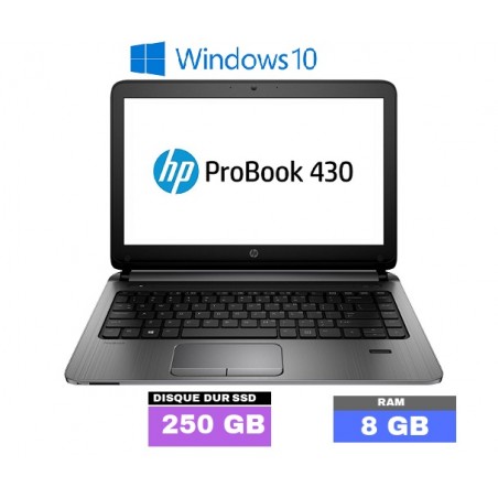 HP Probook 430 G2 Core i5 - 8 Go RAM - Windows 10 - Grade D - N°021006
