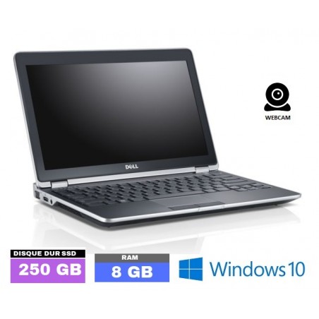 DELL Latitude E6320 - Windows 10 - Core I7 - SSD 250 Gb - Ram 8 Go- N°022309
