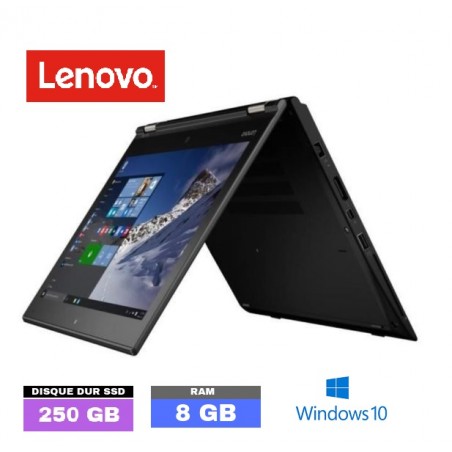 LENOVO YOGA 260 - Core i5 6E GENERATION - WEBCAM -  Ram 8Go -  SSD 250 GO - GRADE D -  N°031220
