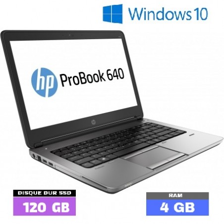 HP PROBOOK 640 G1 - Windows 10 - SSD - Core I5 - Ram 4 Go - N°031903
