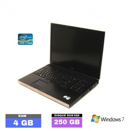 DELL PRECISION M6400 - Windows 7 - Ram 4 Go  - GRADE D - SSD 250 Go - N°032603