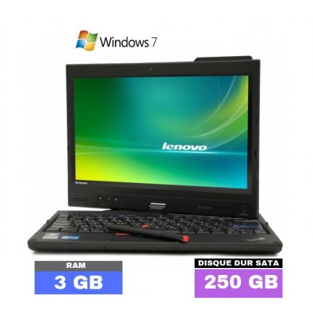 LENOVO THINKPAD X220 Tablet - Core I7 - Windows 7 - HDD 250 Go - Ram 3 Go - WebCam - Grade D - N°033003