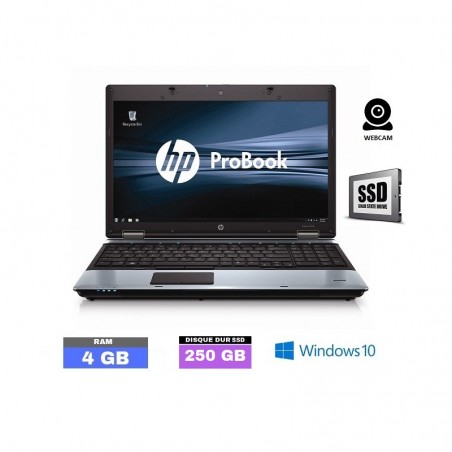 HP PROBOOK 6550B Windows 10 - WEBCAM - SSD 250Go - Ram 4 Go - N°040901 - GRADE B