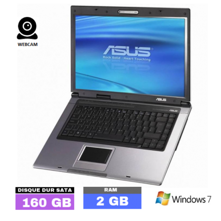 ASUS X50SL sous Windows 7 - GRADE D - WEBCAM - Ram 2 Go- N°041403