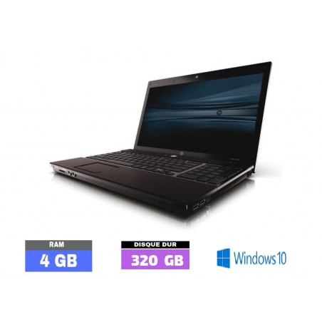 HP PROBOOK 4510S Sous Windows 10 - Intel core 2 duo - WEBCAM - HDD 320 Go - Ram 4 Go - N°041406 - Grade D