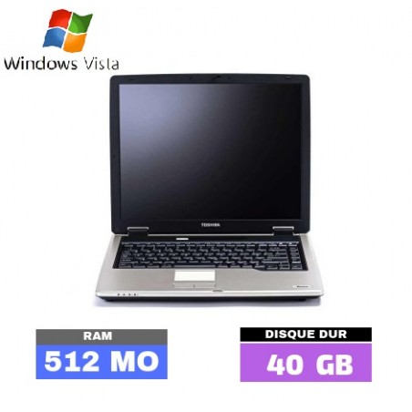 TOSHIBA TECRA A2 - Windows Vista - RAM 512 Mo - N° 042116 - GRADE B