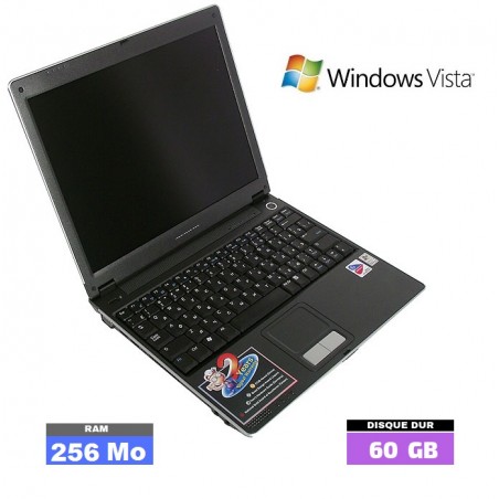 ASUS S5200N sous Windows Vista - Ram 256 Mo- N°050301 - GRADE B