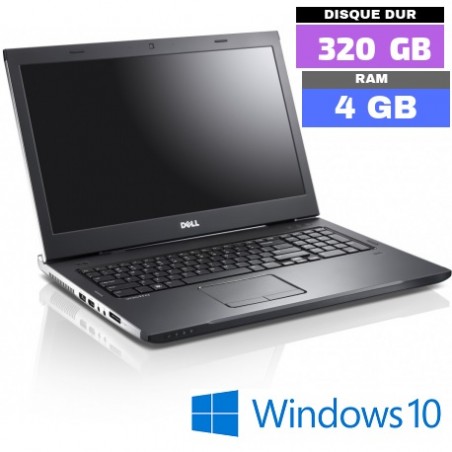 DELL VOSTRO 3750 - Windows 10 - Ram 4 Go - HDD 320 Go - Webcam - Grade D - N°120507