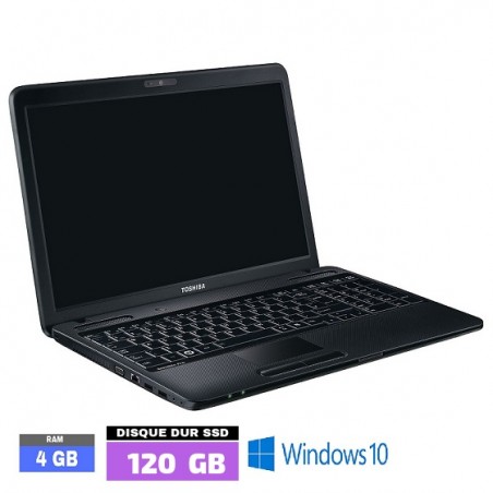 Toshiba Satellite Pro C660 - Windows 10 - RAM 4 Go - SSD 120 Go - Webcam - N°051901 - GRADE B