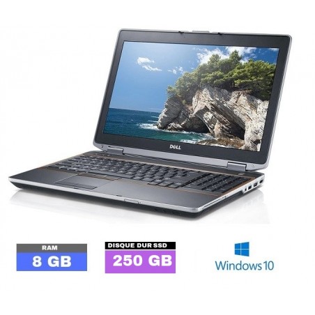 DELL LATITUDE E6530 - Core I5 - Windows 10 - SSD - Ram 8 Go - Grade D - N°052704
