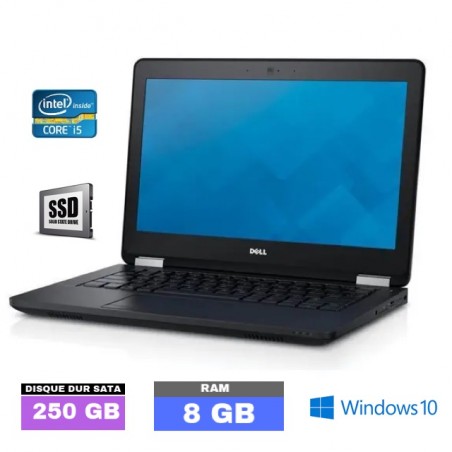 DELL E5270 Core I5 Sous Windows 10 - SSD - Ram 16 Go- N°021610
