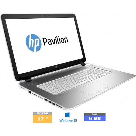 HP PAVILION 17 6130NF - Windows 10 - WEBCAM - Ram 1 Go - HDD 1000 Go - Grade C - N°012601