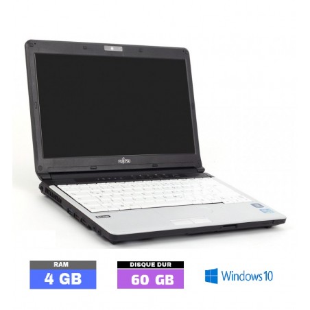 FUJITSU LIFEBOOK S761 - Core I5 - Windows 10 - WEBCAM - Ram 4 Go - SSD 64 Go - N°170203