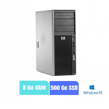 Station de travail HP Z400  Windows 10 - Ram 8 Go - SSD 500 Go - Intel XEON W3550 - N° 250201 - GRADE B