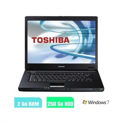 Toshiba Satellite L30 - Windows 7 - hdd 250 gb -  Ram 2 Go - N° 010301 - GRADE B