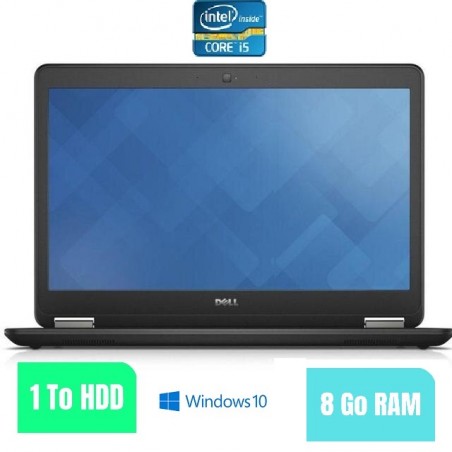 DELL E7450 - Windows 10 - HDD- Core I5 - Ram 8 Go - N°020306 - GRADE B