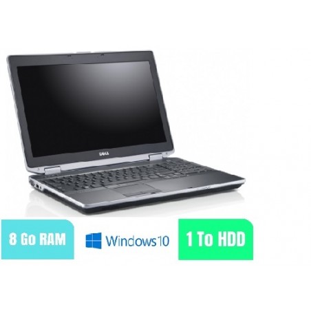 DELL LATITUDE E6530 - Core I5 - Windows 10 - HDD 1to- Ram 8 Go - N°030305 - GRADE B