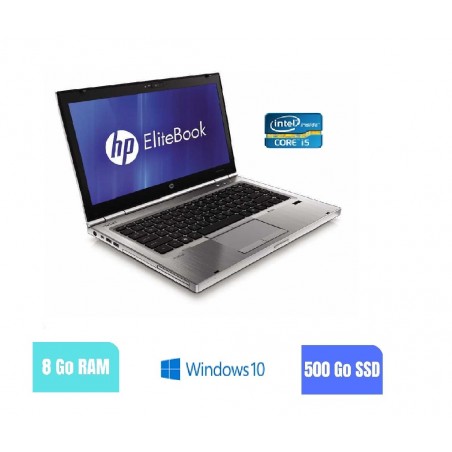 HP ELITEBOOK 8460P Sous Windows 10 - SSD 500 Gb -CORE I5 - 8 Go RAM N°040306