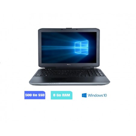 DELL LATITUDE E5530 - Windows 10 - Core I5 - Ram 8 Go - 500 GO SSD - N°070304 - GRADE B
