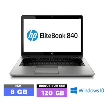 HP Elitebook 840 G3 - I5 6ème génération - 8Go RAM - SSD - Windows 10 - Grade D - N°070307