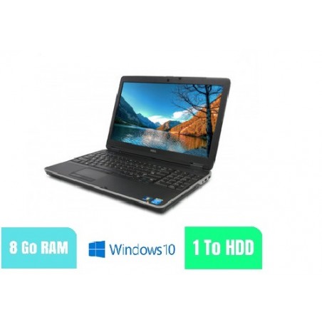 DELL LATITUDE E6540 Core I5 - Windows 10 - Ram 8 Go - HDD 1000 Go - N°100302 - GRADE B