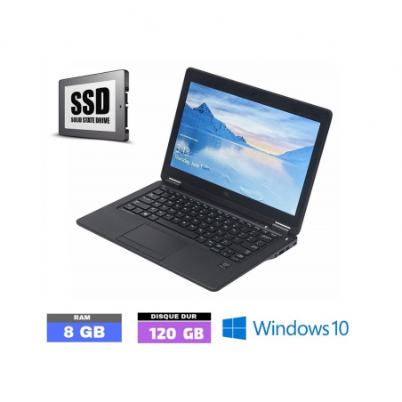 DELL E7250 Sous Windows 10 - Ram 8 Go-  Core I5 - SSD 120 GB  N°032890 - GRADE B