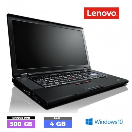 LENOVO THINKPAD T510 Sous Windows 10 - HDD 500 GO - Ram 4 Go - N°020510 - GRADE B