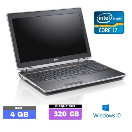 DELL E6230 - Windows 10 - WEBCAM - Core I7 - HDD 320 Go - Ram 4 Go - N°030502 - GRADE B