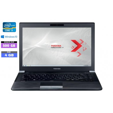 TOSHIBA R840 CORE I3 Sous Windows 10 - WEBCAM - HDD 500 GO - Ram 4 Go - N°030506 - GRADE B