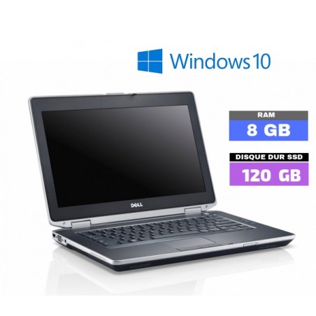 DELL Latitude E6430 Sous Windows 10 Core I7 - SSD 120 GB -  Ram 8 Go - WEBCAM - N°060503