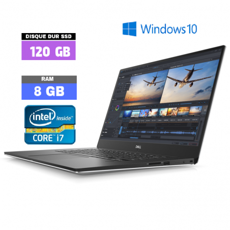 DELL PRECISION 5510  Windows 10 - CORE I7 - Ram 8 Go - SSD 120 Go - N°060508 - GRADE B