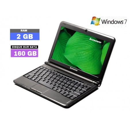 LENOVO IDEAPAD S10-2 - Windows 7 - HDD 160 GO - Ram 2 Go - WEBCAM - N°100503 - GRADE B