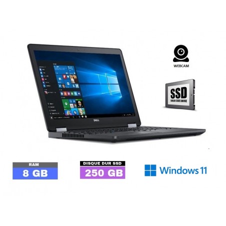 DELL LATITUDE E5570 Windows 11 - SSD 250 GO - Core I5 - Ram 8 Go  - N°110502 - GRADE B