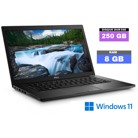 DELL LATITUDE E7480 Sous Windows 11 - SSD 250 GB - Core I5 7ème génération - Ram 8 Go - N°110508 - GRADE B
