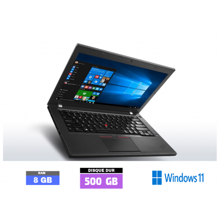 LENOVO T460 - Core I5 6EME GENERATION -WEBCAM - Windows 11 - SSD 500 GO - Ram 8 Go - N°120507 - GRADE B