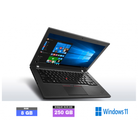 LENOVO T460 - Core I5 6EME GENERATION - WEBCAM - Windows 11 - SSD 250 GO - Ram 8 Go - N°120508 - GRADE B