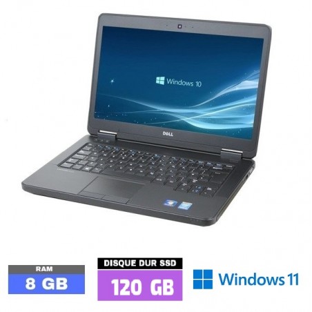 DELL E5450 Core I5 Sous Windows 11 - SSD 120 GB - Ram 8 Go - WEBCAM - N°120511 - GRADE B
