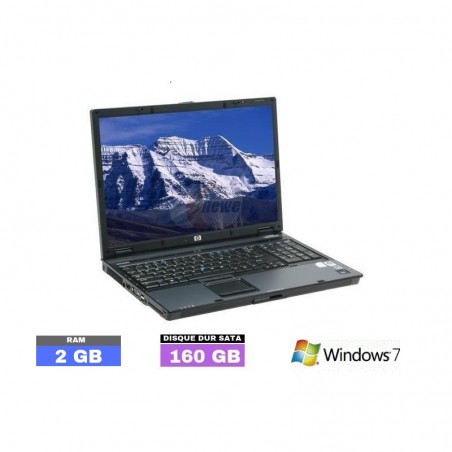 HP COMPAQ 8710P sous Windows 7- 2 Go RAM - HDD 160 GO N°200503 - GRADE B