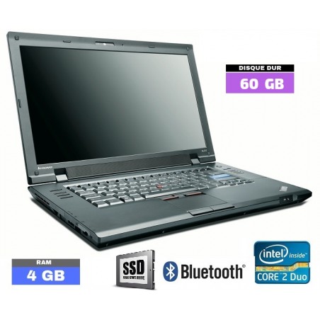 LENOVO THINKPAD SL510 Sous Windows 10 - SSD 64 Go - RAM 4 Go - WEBCAM - 200505 - GRADE B