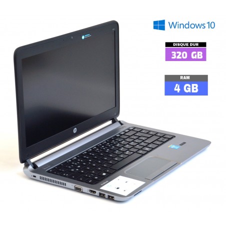 HP Probook 430 G1 Core i5 - 4Go RAM - sous Windows 10 - HDD 320 GO - N°020601