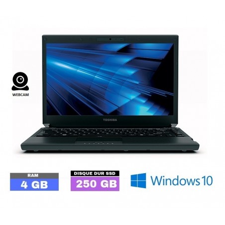 TOSHIBA PORTEGE R830  Core I3 - Windows 10  - SSD 250 Go -  Ram 4 Go  N° 130610