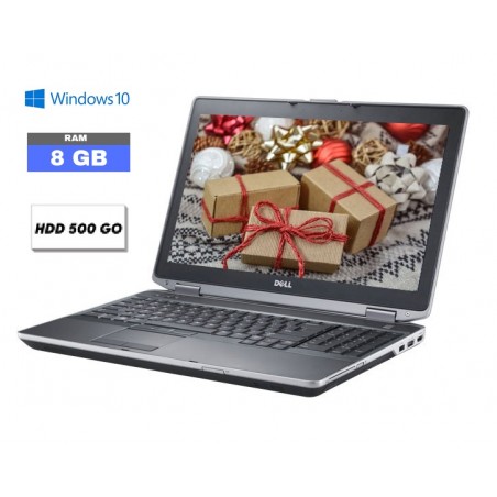 DELL LATITUDE E6530 - Core I7 - Windows 10 - 500 GO HDD - Ram 8 Go - N°110701 - GRADE B