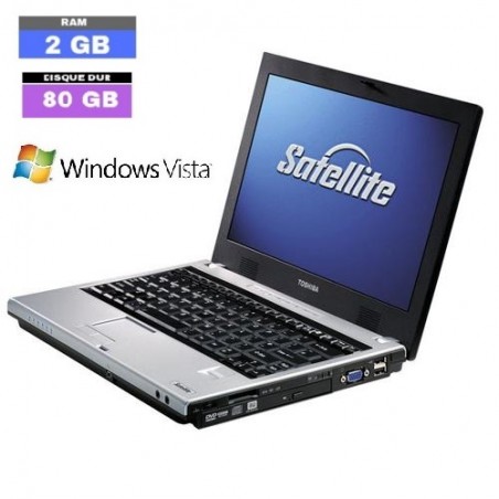 Toshiba Satellite U200 - Windows Vista - HDD 80 Go - Ram 2 Go - N° 160801 - GRADE B