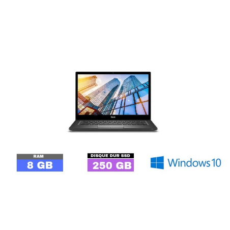 DELL E7490 - Windows 10 - SSD 250 GB - Ram 8 Go - N°060922