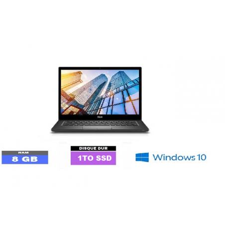 DELL E7490 - Windows 10 - SSD 1 To - Ram 8 Go - N°060922 - GRADE B