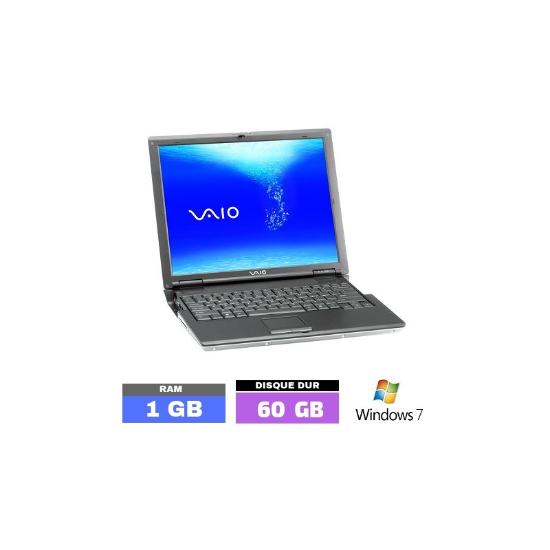 SONY VAIO VGN-B3VP Sous Windows 7 - N° 102501 - GRADE B