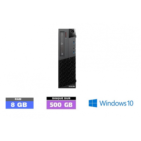 UC de bureau IBM THINKCENTRE M83 I3 - HDD 500 go - RAM 8 go - WINDOWS 10 N°080901 - GRADE B