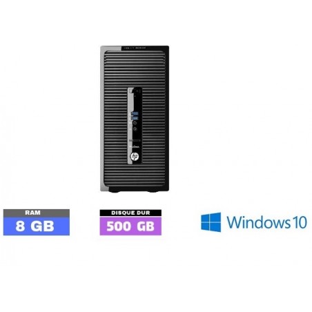 UC HP PRODESK 400 G2 MT PENTIUM - HDD 500 Go -  RAM 8 GO - WINDOWS  10 - N°090904 - GRADE B
